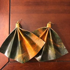 Oversized statement earrings